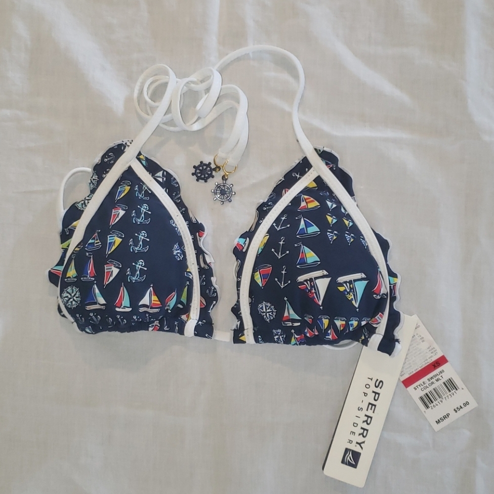 Women's What Floats Your Boat Triangle Bikini Top